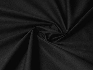Płótno bawełniane jednokolorowe Suzy - czarne - szer. 145 cm
